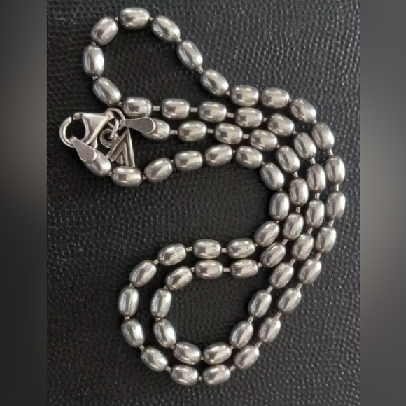 Silpada TAG TEAM - STERLING RARE HTF Spiral Pendant & Bubble Link Chain Necklace - Picture 8 of 10